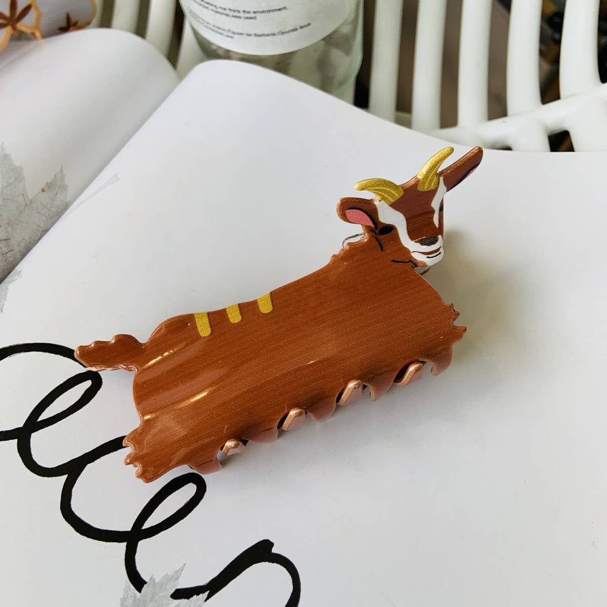 Cwaha4458_ Simple Cute Animal Shark Clip Hairpin