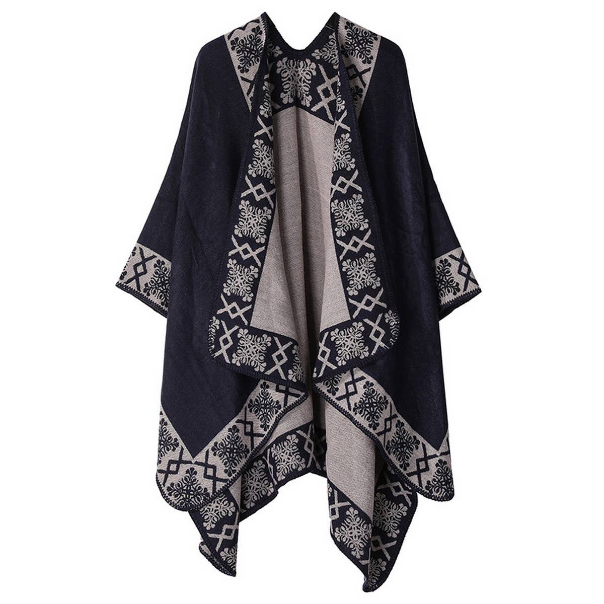 SHAWL SOLID COLOR IMITATION CASHMERE CAPE_CWASC2174