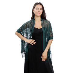 NEW FLOWER LACE EVENING SHAWL_CWASC1089