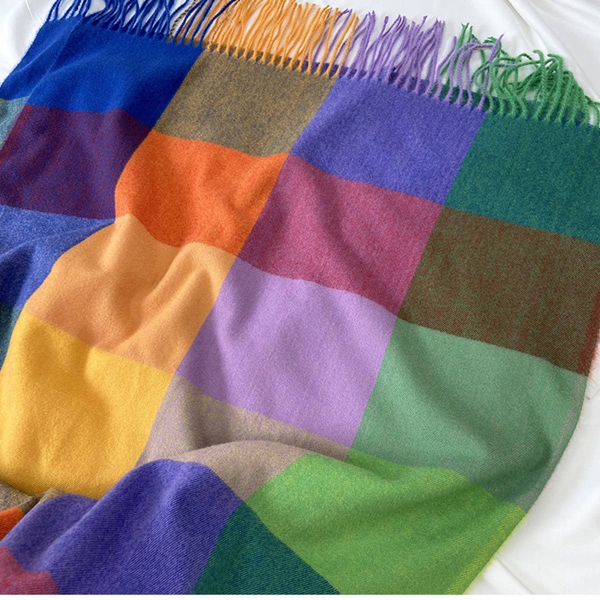 Warm Plaid Scarf Shawl For Women--Soft Winter Wrap_Cwasc1464