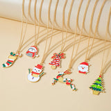 CHRISTMAS CARTOON PERSONALITY VERSATILE NECKLACE_CWAJE1862