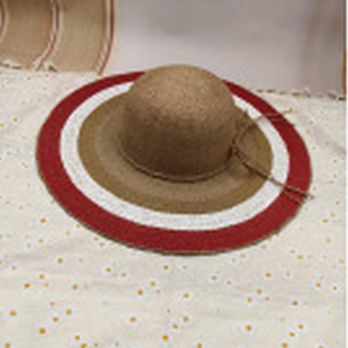 SUMMER RETRO LARGE BRIM STRAW HAT FOR WOMEN_CWAH3570