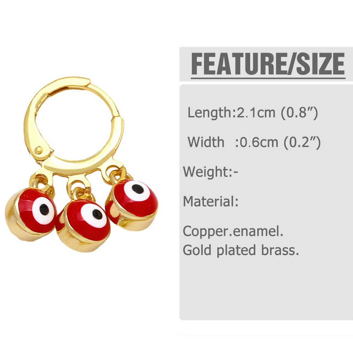 RETRO COLORFUL OIL DROP DEVILS EYE EARRINGS_CWAJE1021