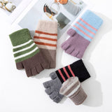 HALF FINGER OPEN KNITTED COLD PROTECTION GLOVES_CWAG0157