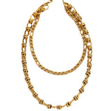 DOUBLE U SHAPED STAINLESS STEEL NECKLACE_CWMM3591