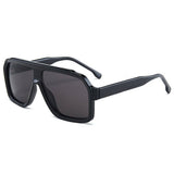 POLYGONAL UNISEX CORE TEMPLE FASHION SUNGLASSES_CWASG1199