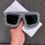 LUXURY RHINESTONE TRENDY LARGE FRAME SUNGLASSES_CWASG0825
