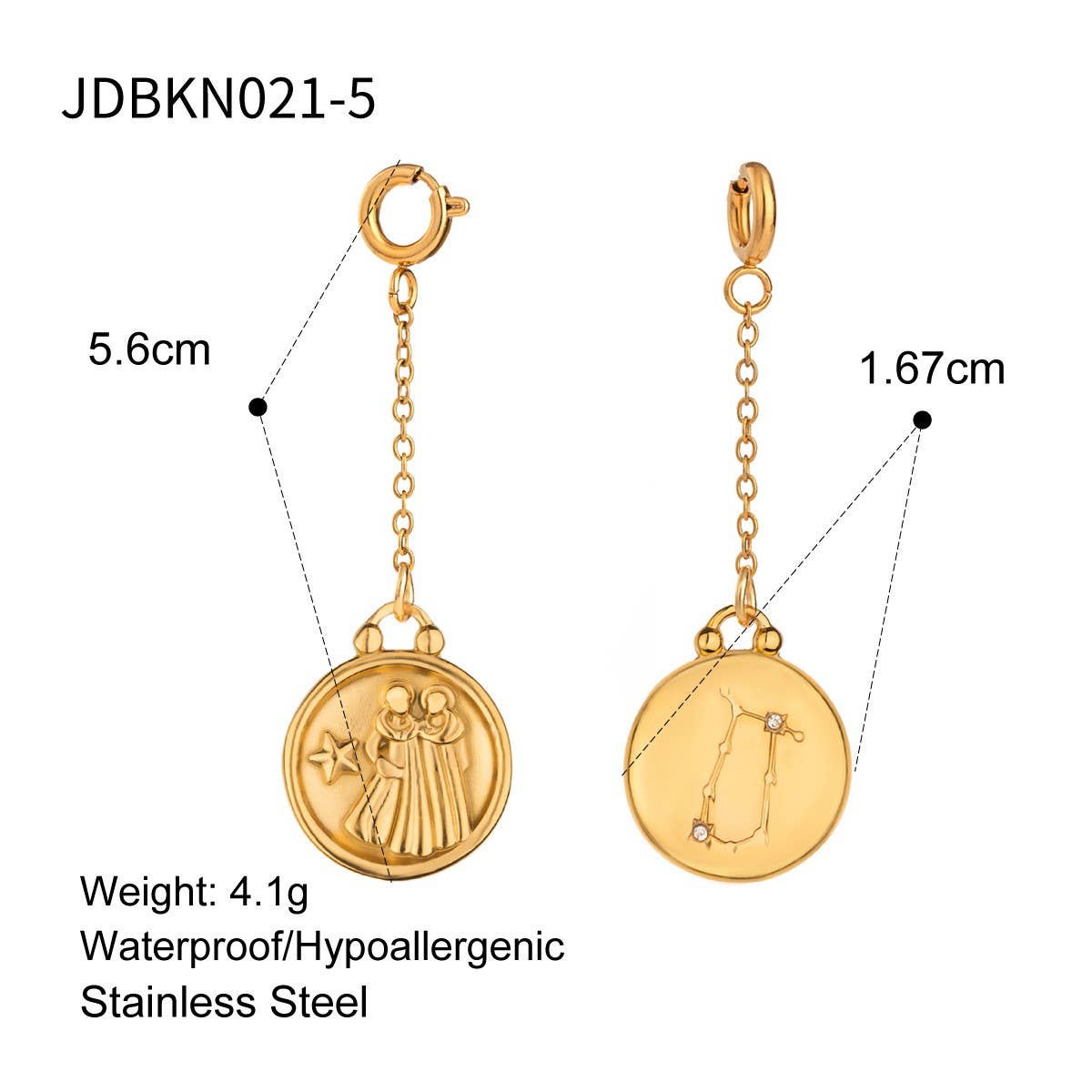 JEWELRY TWELVE CONSTELLATIONS BIKINI DIY PENDANT_CWMM4681