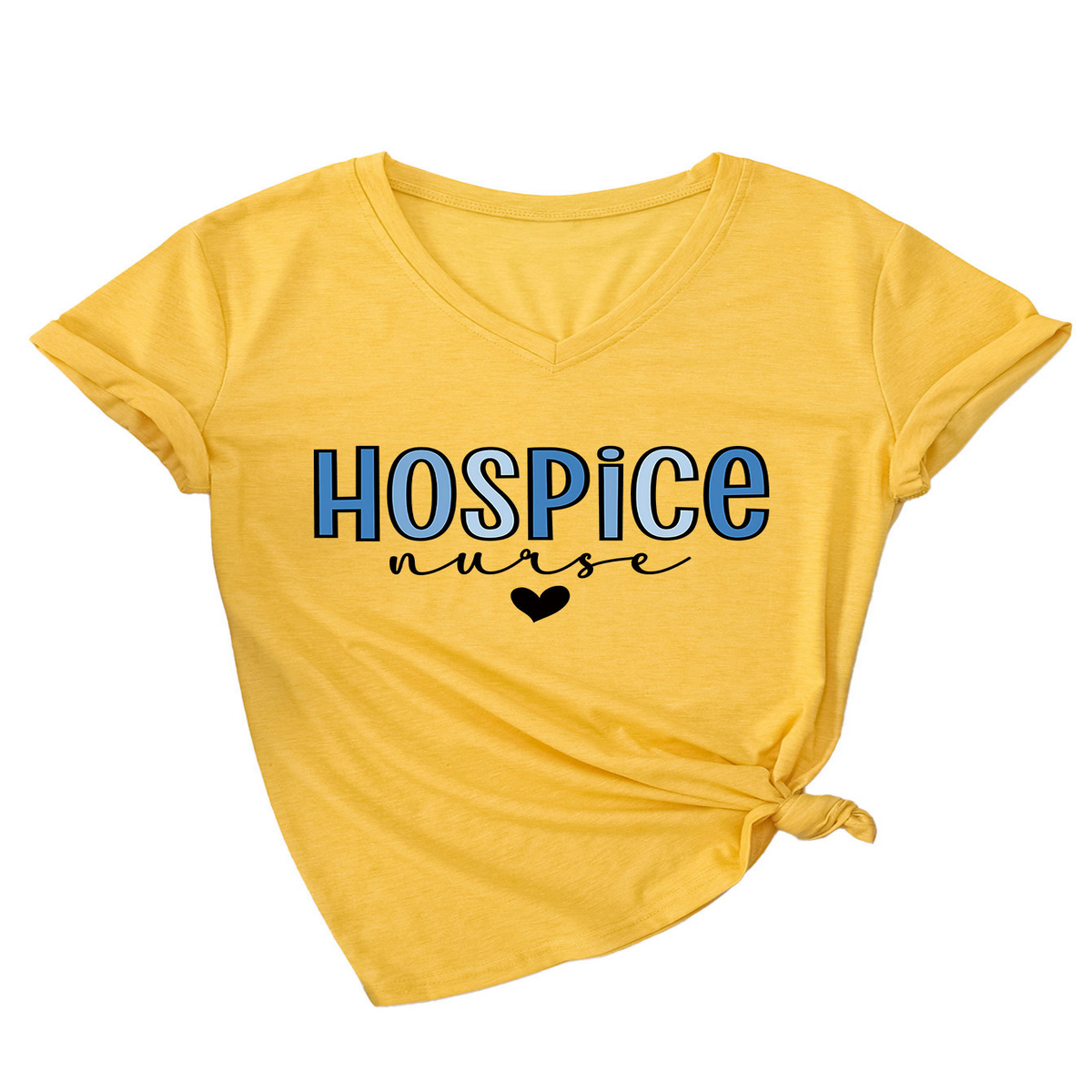 HEART PRINT V NECK TEE WOMEN S CASUAL LOOSE_CWTTS1536