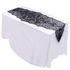 HALLOWEEN BLACK LACE SPIDER WEB WALLPAPER_CWMM1723