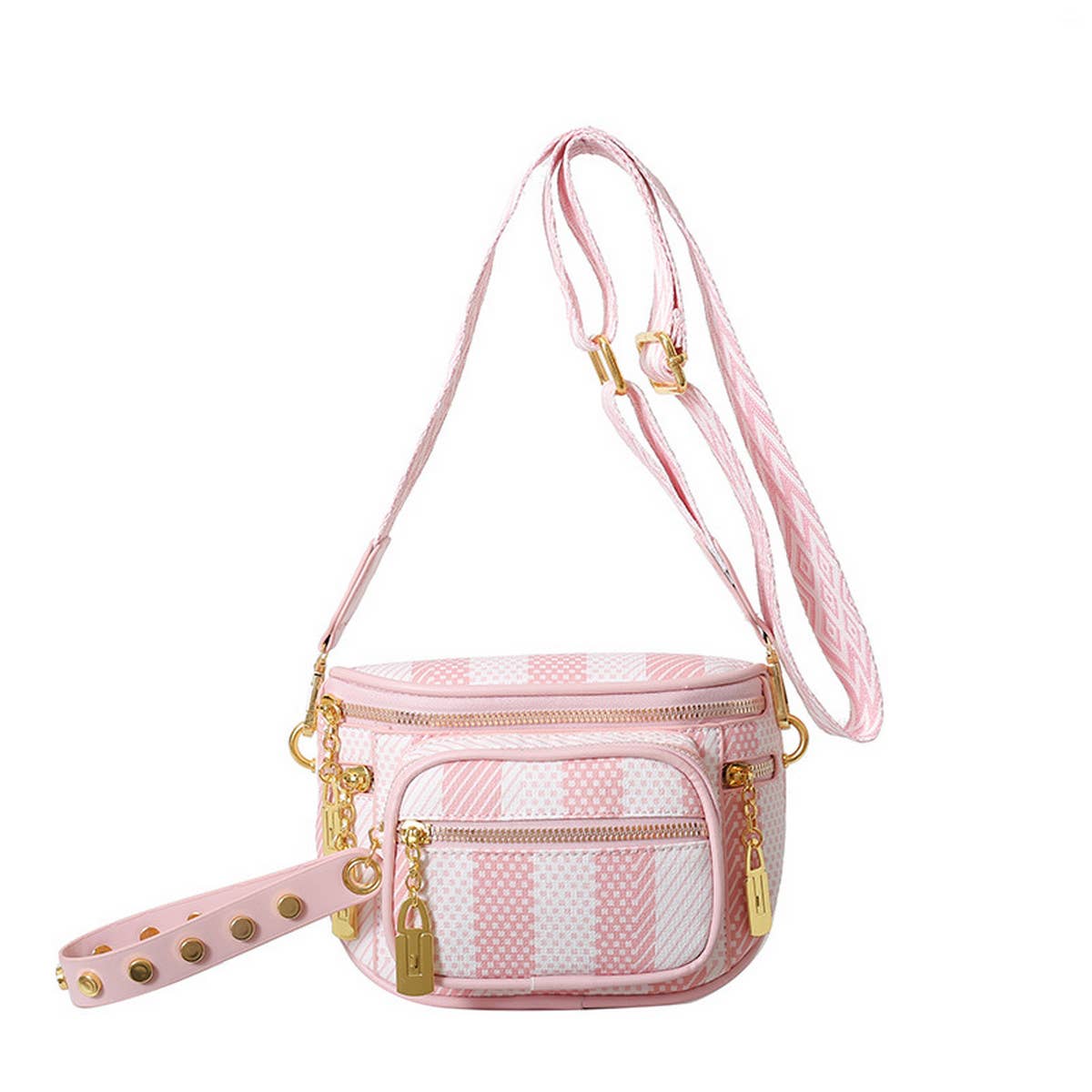 2024 NEW MULTI LAYER ZIPPER RIBBON CHEST BAG_CWAB2086