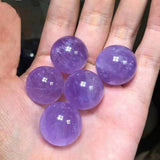NATURAL AMETHYST CRYSTAL BALL DISPLAY_CWMM8103