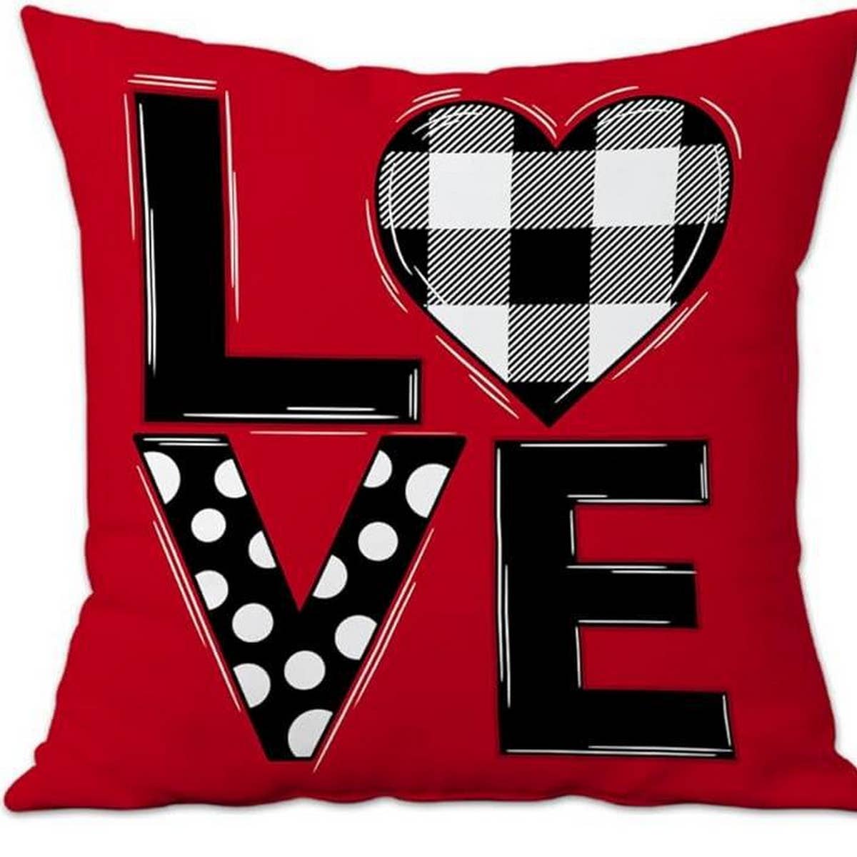 LOVE VALENTINES DAY PILLOW COVER_CWMM0767