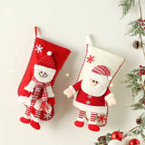 LARGE SANTA SNOWMAN STOCKING GIFT BAG_CWAJE05374
