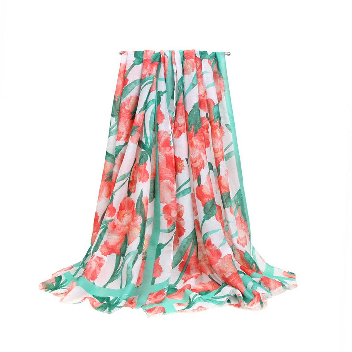 FLORAL SCARF LIGHTWEIGHT BEACH WRAP FOR WOMEN_CWASC0679