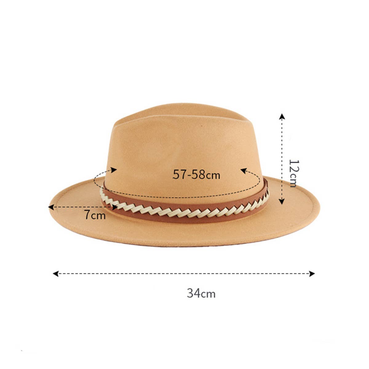 AUTUMN AND WINTER FASHION GENTLEMAN PANAMA HAT_CWAH1894