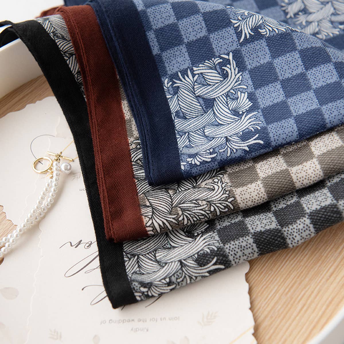 2024 New Plaid Printed Square Scarf_Cwasc0927