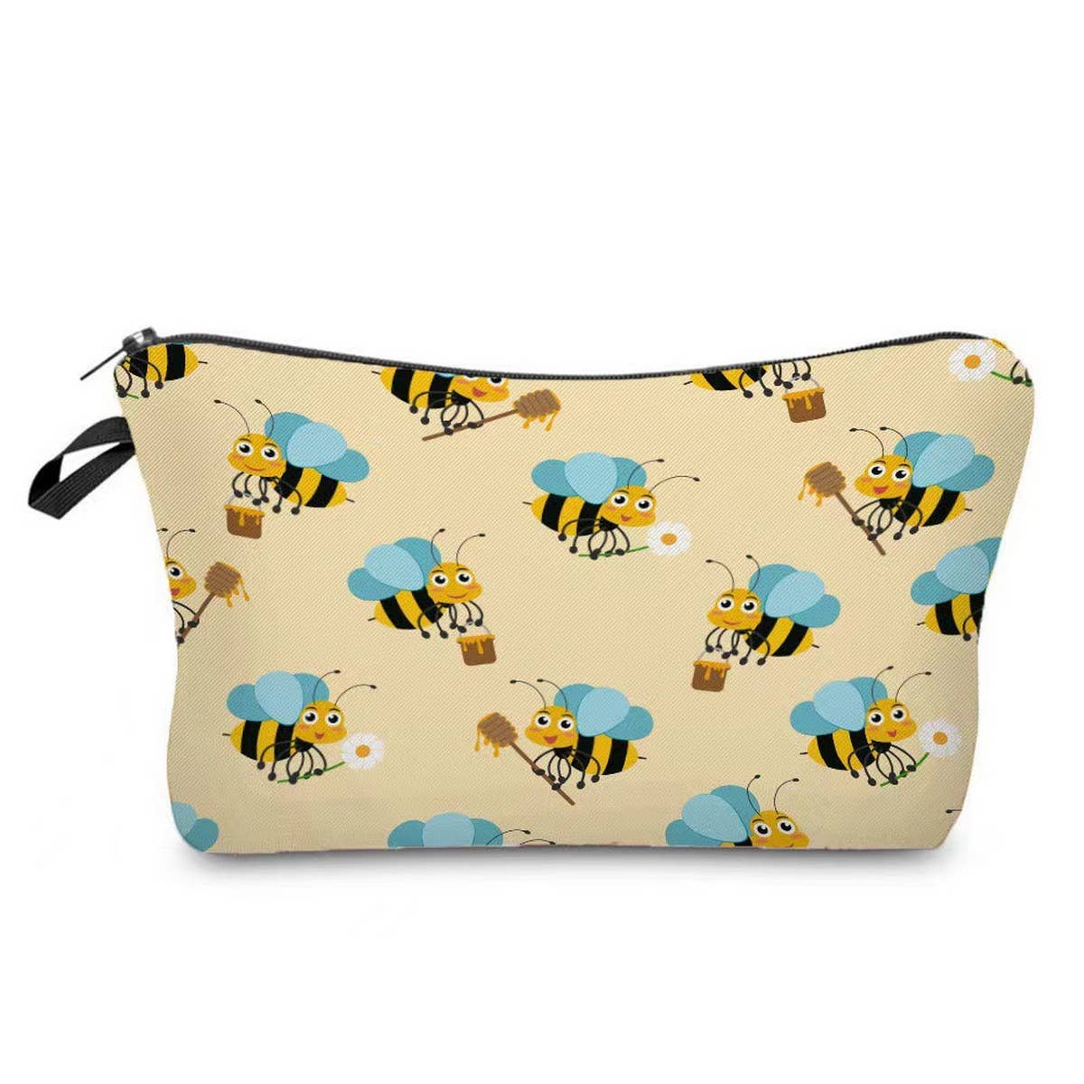 CUTE HARD WORKING BEE PRINTED COSMETIC BAG_CWAB2269