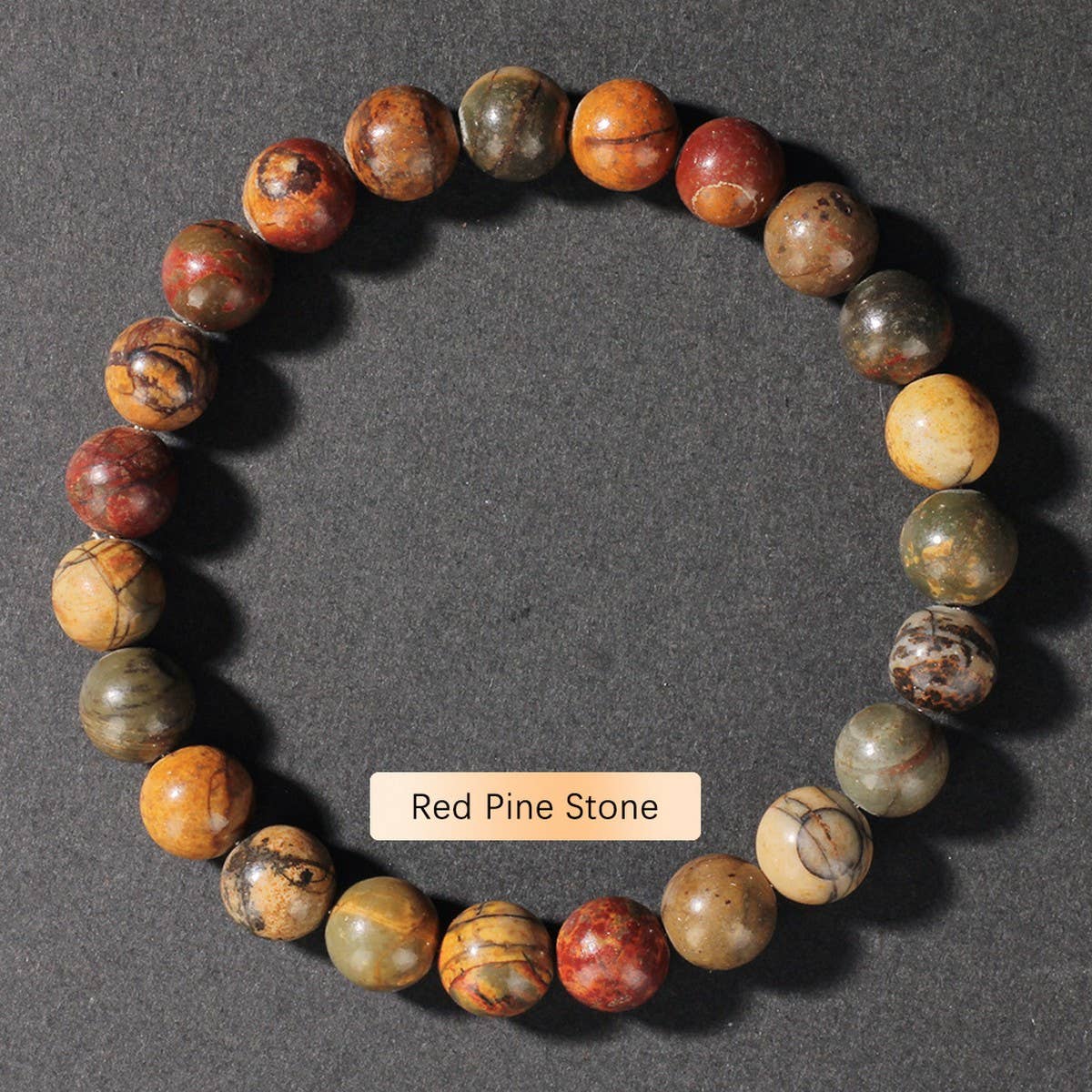 Crystal Natural Stone Beaded Bracelet Unisex_Cwmm11267