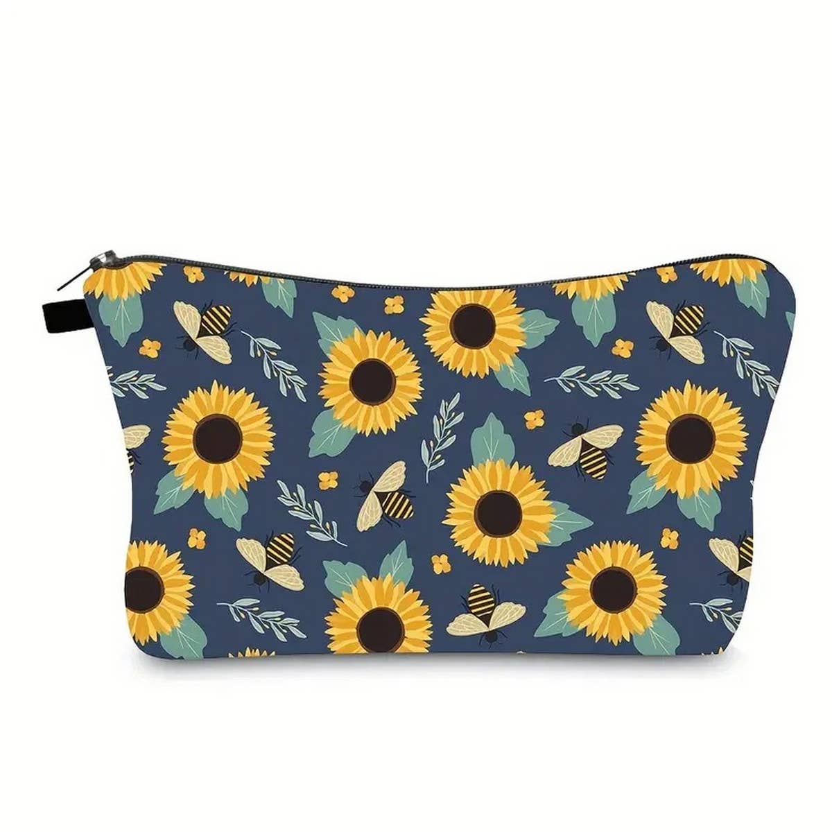 BEE PATTERN DOUBLE SIDED PRINTED COSMETIC BAG_CWAB2258