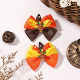 Turkey Bow Hair Clip For Kids Party Style