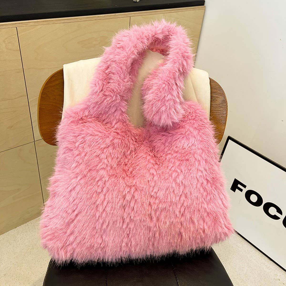 Winter Plush Tote Bag Women Large Capacity Fashion_Cuab00544