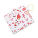 PU CARD WALLET WITH KEYCHAIN MULTI CARD SLOTS_CWAB4934