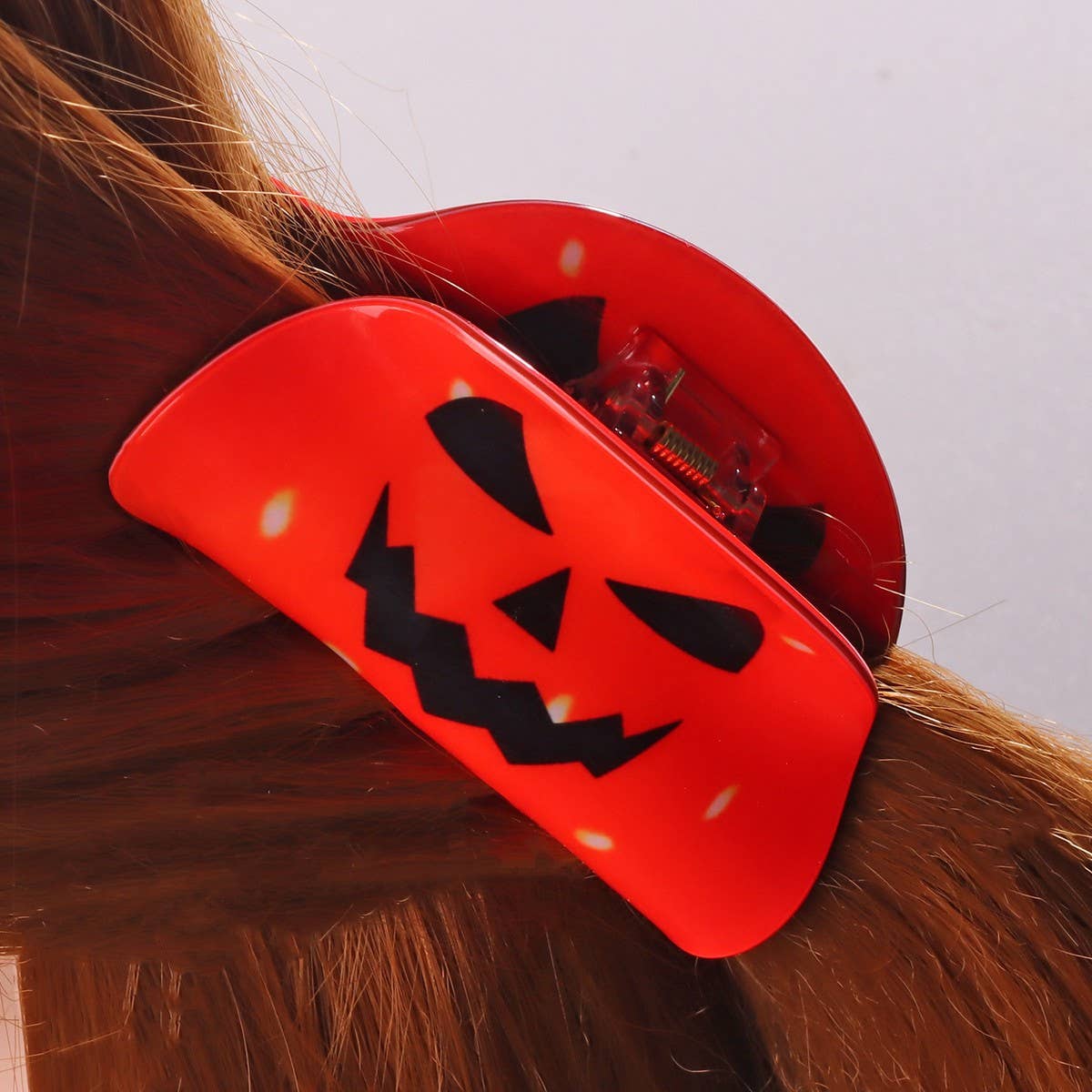 Cwaha1617_Halloween Pumpkin Skull Hair Claw