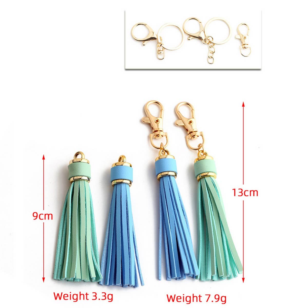 LEATHER FRINGE KEYCHAIN PU TASSEL BAG CHARM_CWAB5008