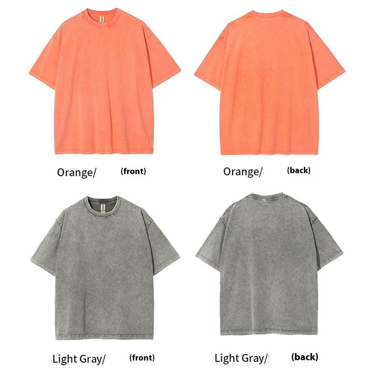 250G VINTAGE WASHED WAX DYED COTTON T SHIRT CUSTOM LOGO