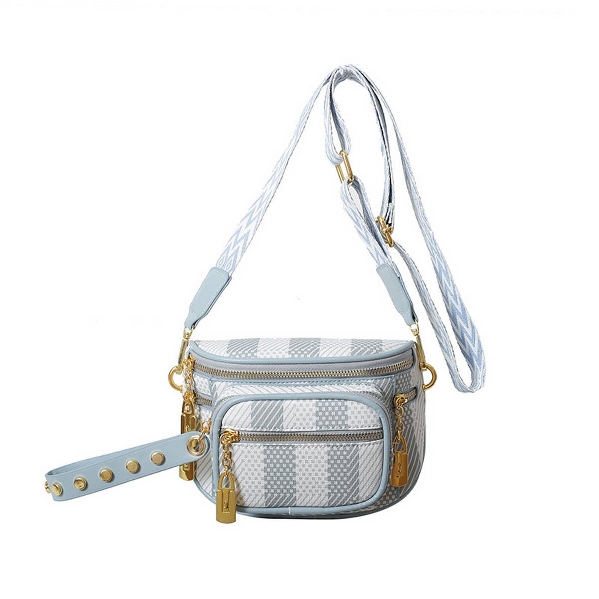 2024 NEW MULTI LAYER ZIPPER RIBBON CHEST BAG_CWAB2086
