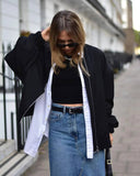 Urban Casual Loose Solid-Color Pilot Jacket Coat