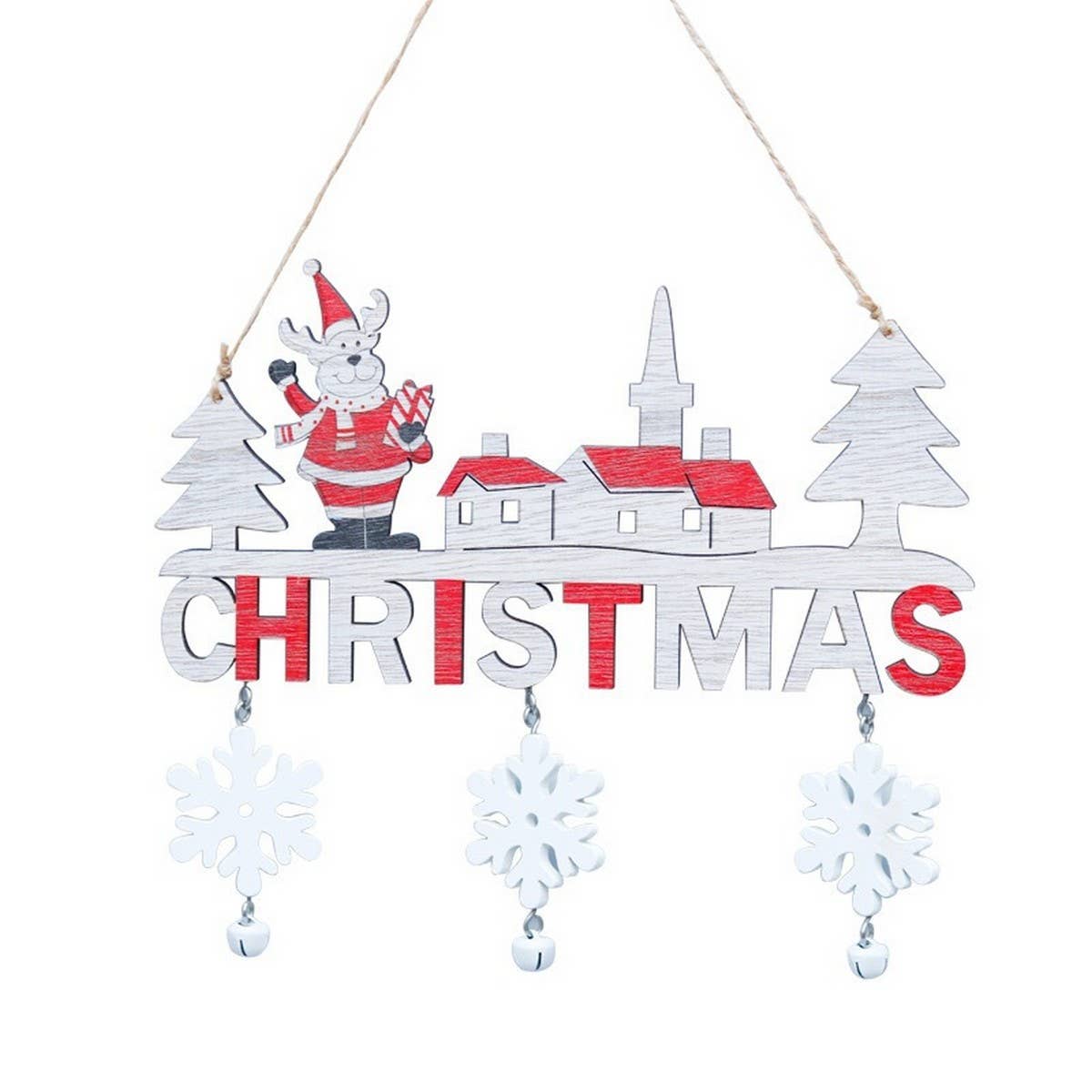 CREATIVE CHRISTMAS WOODEN HANGING ORNAMENT_CWMM9901