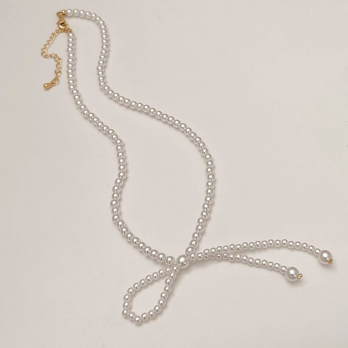 SUPER FAIRY SWEET BOW CLAVICLE NECKLACE FOR WOMEN_CWAJE3079