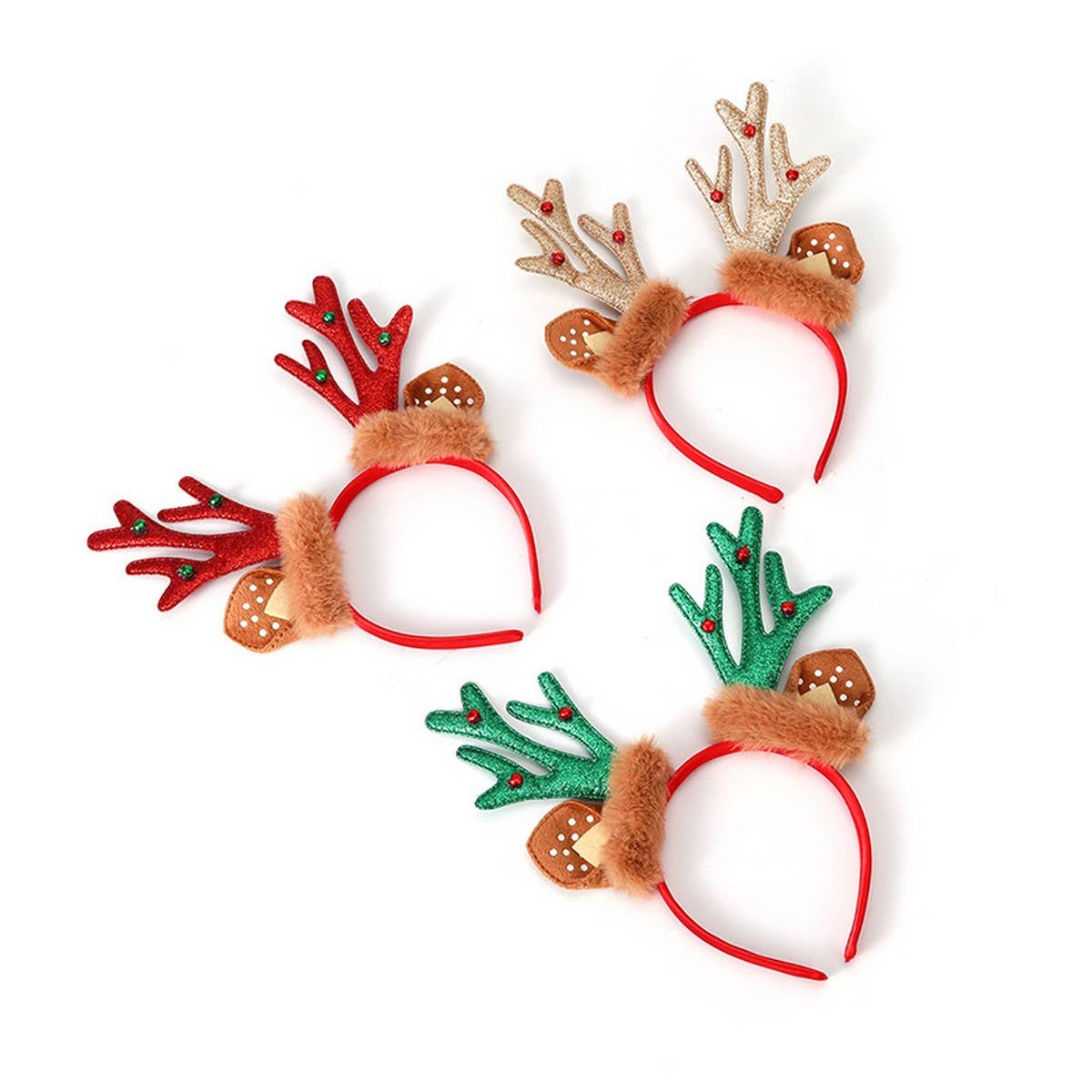CHRISTMAS DEER ANTLER HEADBAND WITH EARS_CWAHA2738