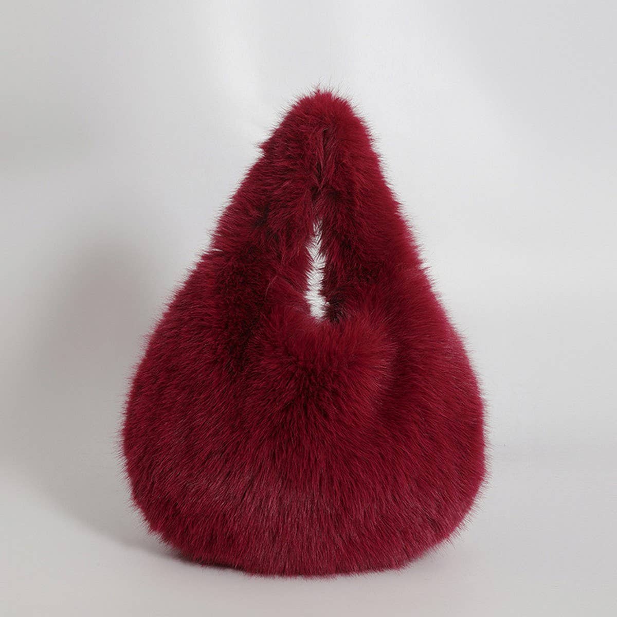 Winter Imitation Fox Fur Allmatch Handbag Plush Bag_Cwab3961