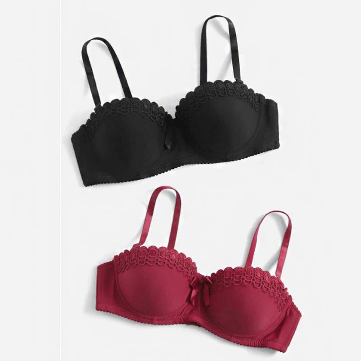 Women Fashion Bow Anti-Slip Bra_Cwmu0123