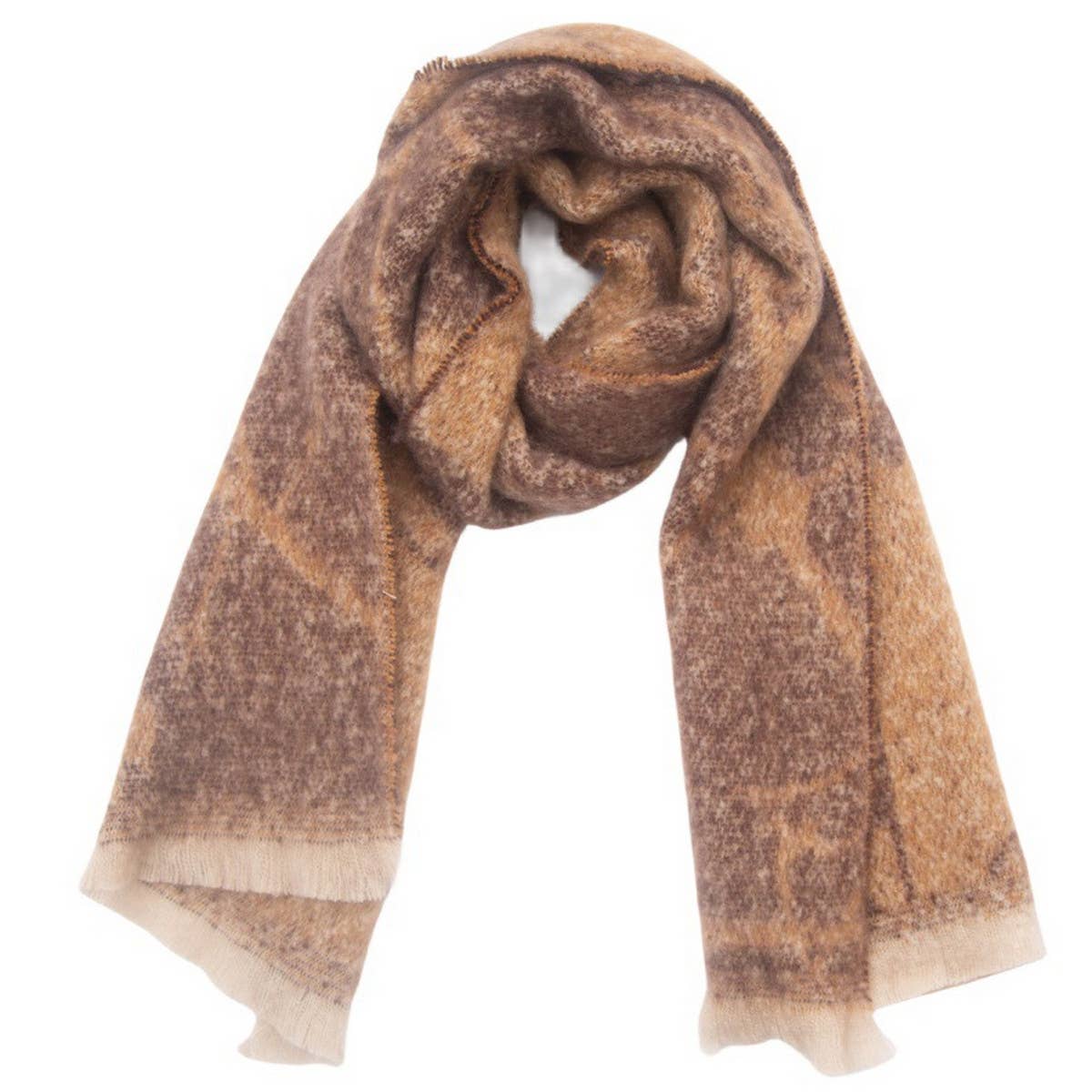 Womens Floral Jacquard Shawl Scarf_Cwasc0876