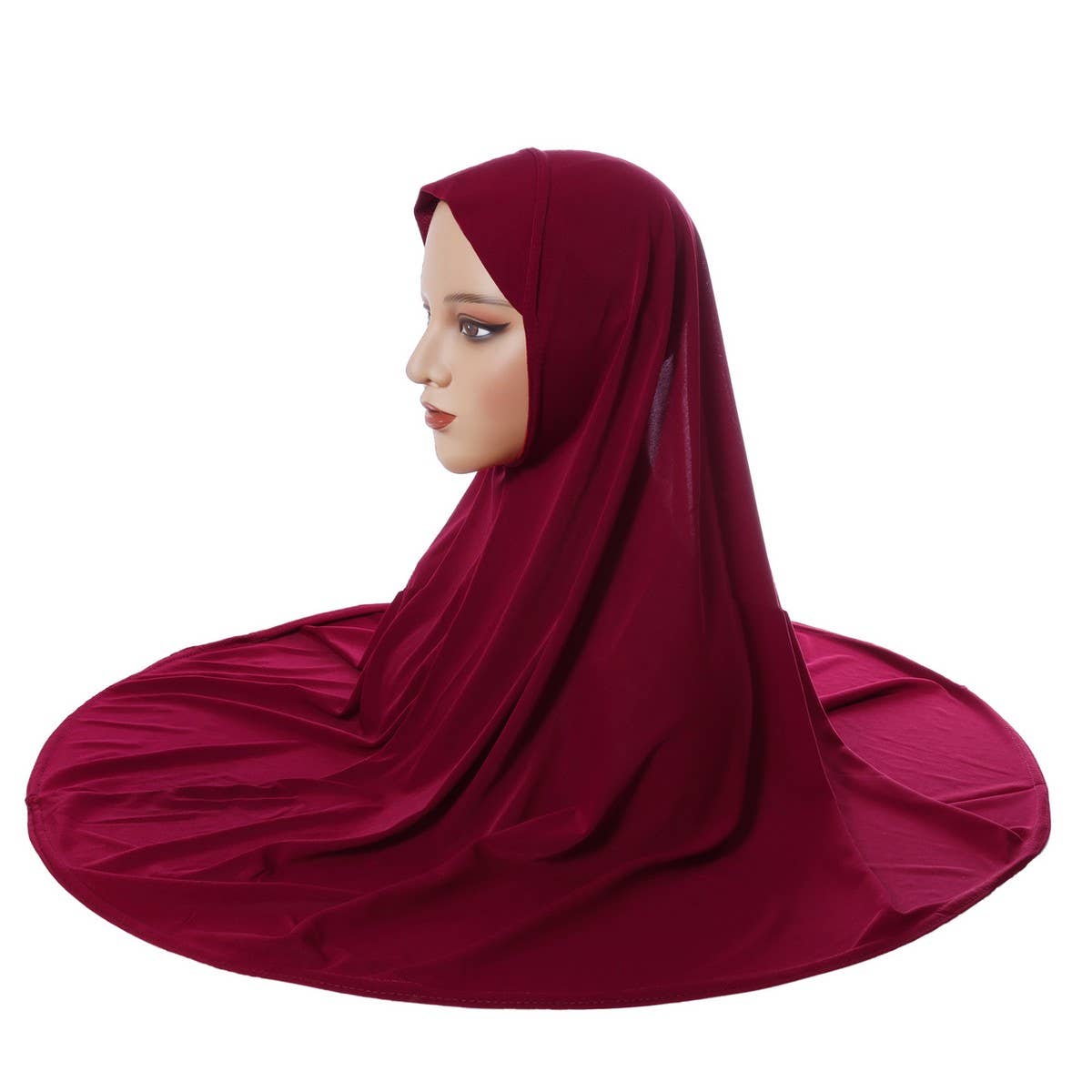 DOUBLE LAYER ROUND EDGE WOMENS HIJAB HEADSCARF_CWASC2421