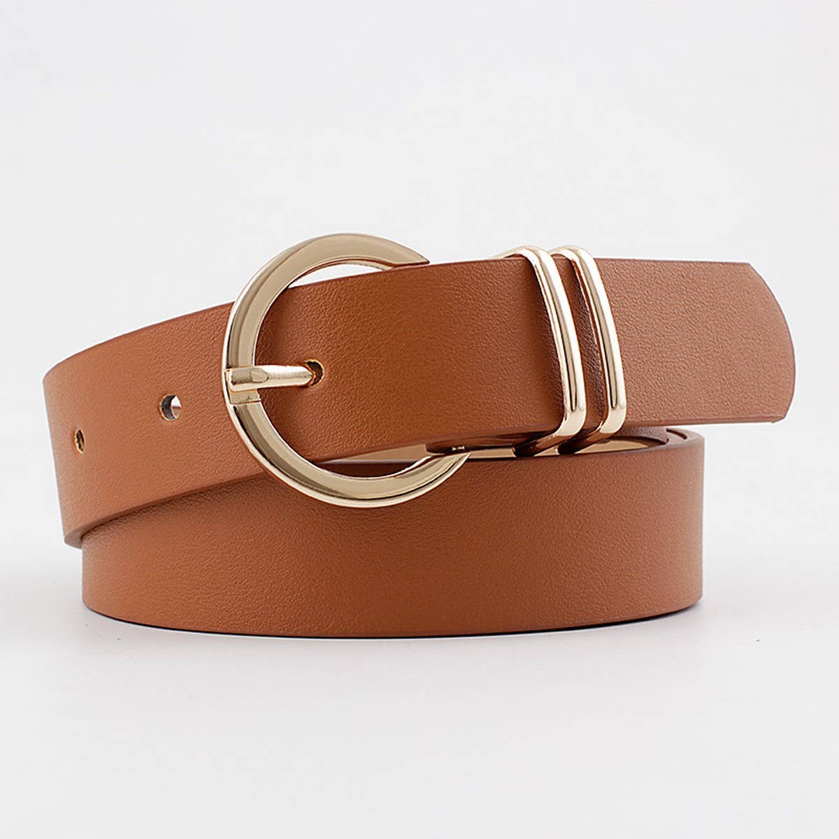 RING HOLE PIN BUCKLE DECORATIVE AMERICAN BELT_CWASC0582