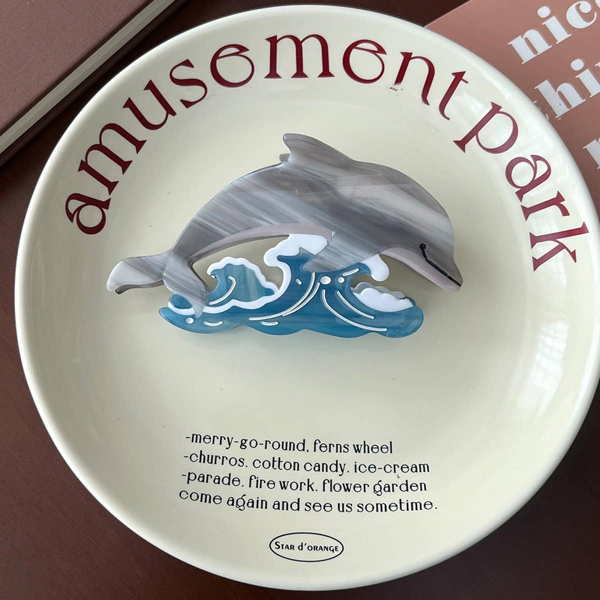 OCEAN SERIES HAIR CLAW DOLPHIN SHARK SEAL CLIP_CWAHA5759