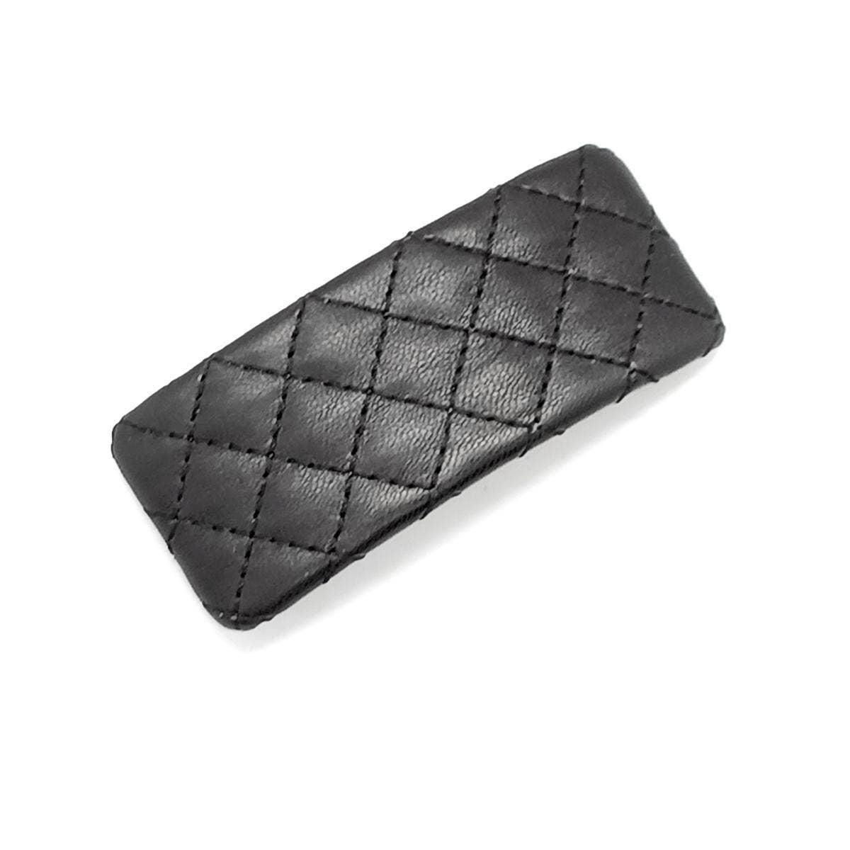 French Vintage Quilted Embroidered Hair Clip_Cwaha6353