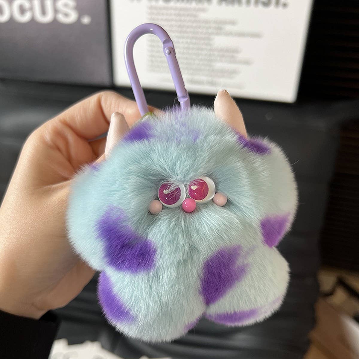 CUTE CALF CAR KEYCHAIN BAG PLUSH PENDANT GIFT_CWMM2526