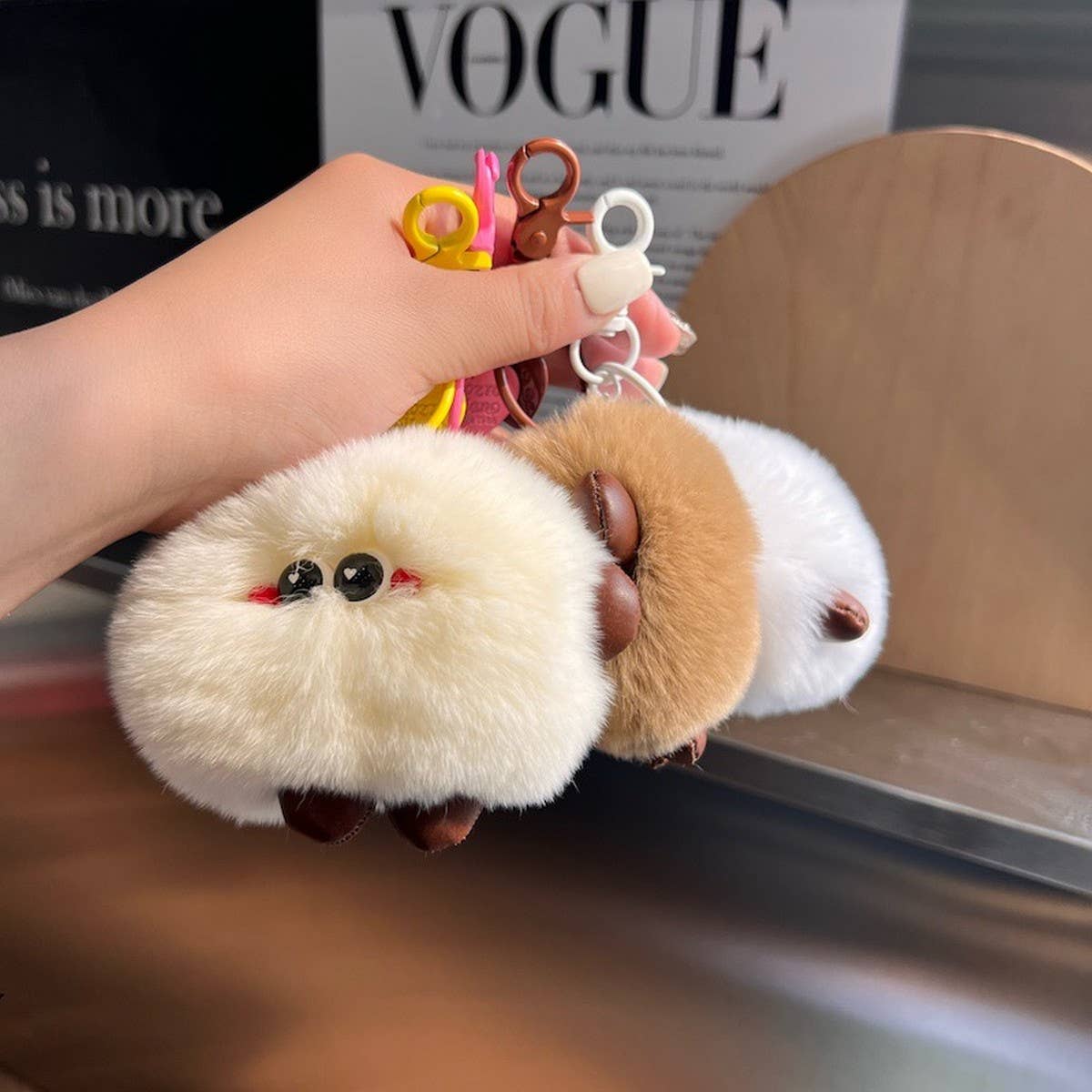 CUTE PLUSH BREAD CAR KEYCHAIN BAG ACCESSORIES_CWMM2593