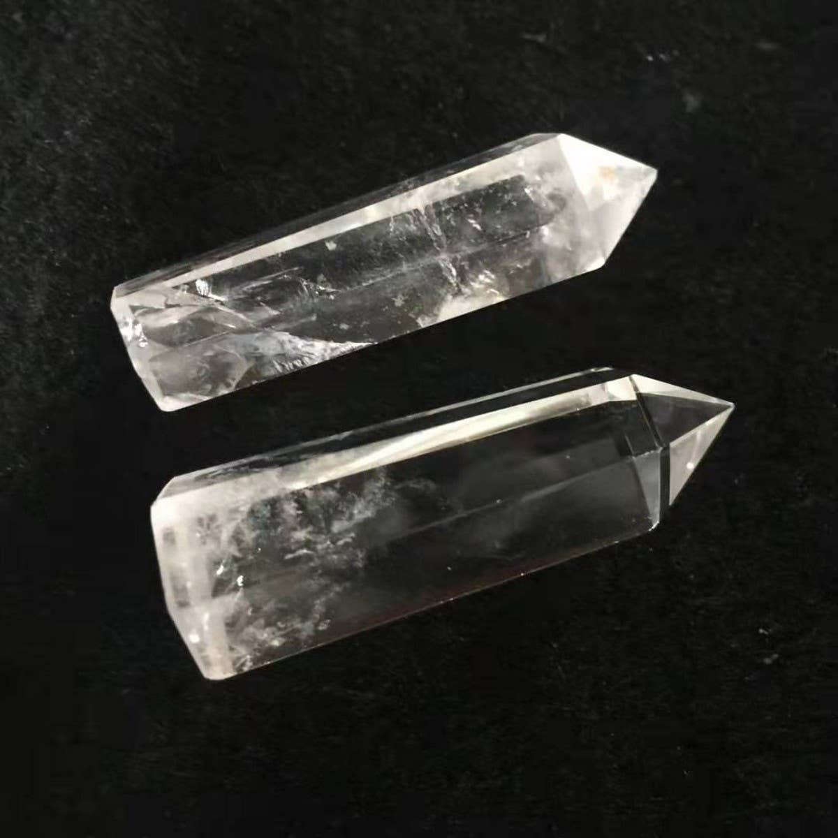 CLEAR QUARTZ CRYSTAL POINT HEX TOWER_CWMM8098