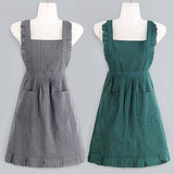 CUTE BREATHABLE STRAP STRIPED PRINCESS APRON_CWMM2046
