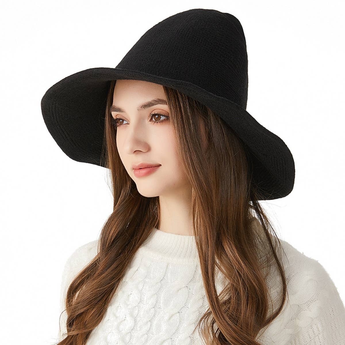 Cwah2206_Winter Fashion Halloween Wool Witch Hat