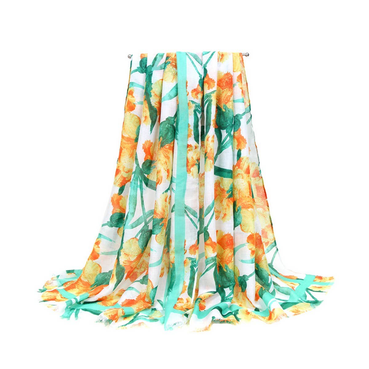 FLORAL SCARF LIGHTWEIGHT BEACH WRAP FOR WOMEN_CWASC0679