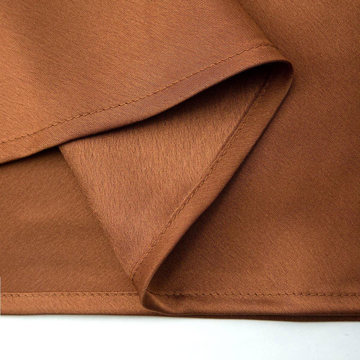 SATIN SKIRT HIGH WAIST ELASTIC SLIT LONG SKIRT_CWBSS0405