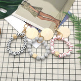 2024 PRINTED WOODEN BEAD BRACELET KEYCHAIN_CWMM1572